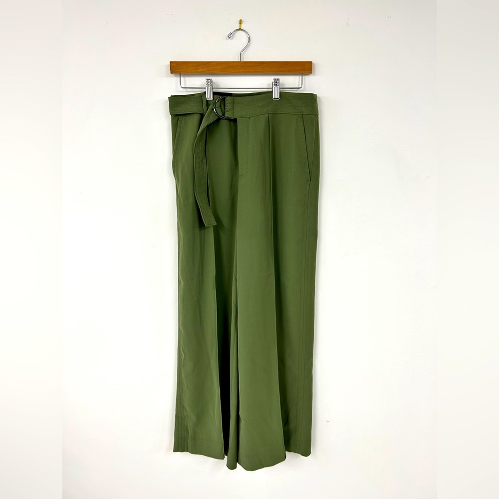Olive High Rise Wide Leg Banana Republic Trousers